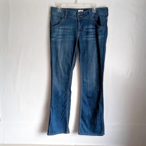 Hudson Low Rise Flare Blue Jeans